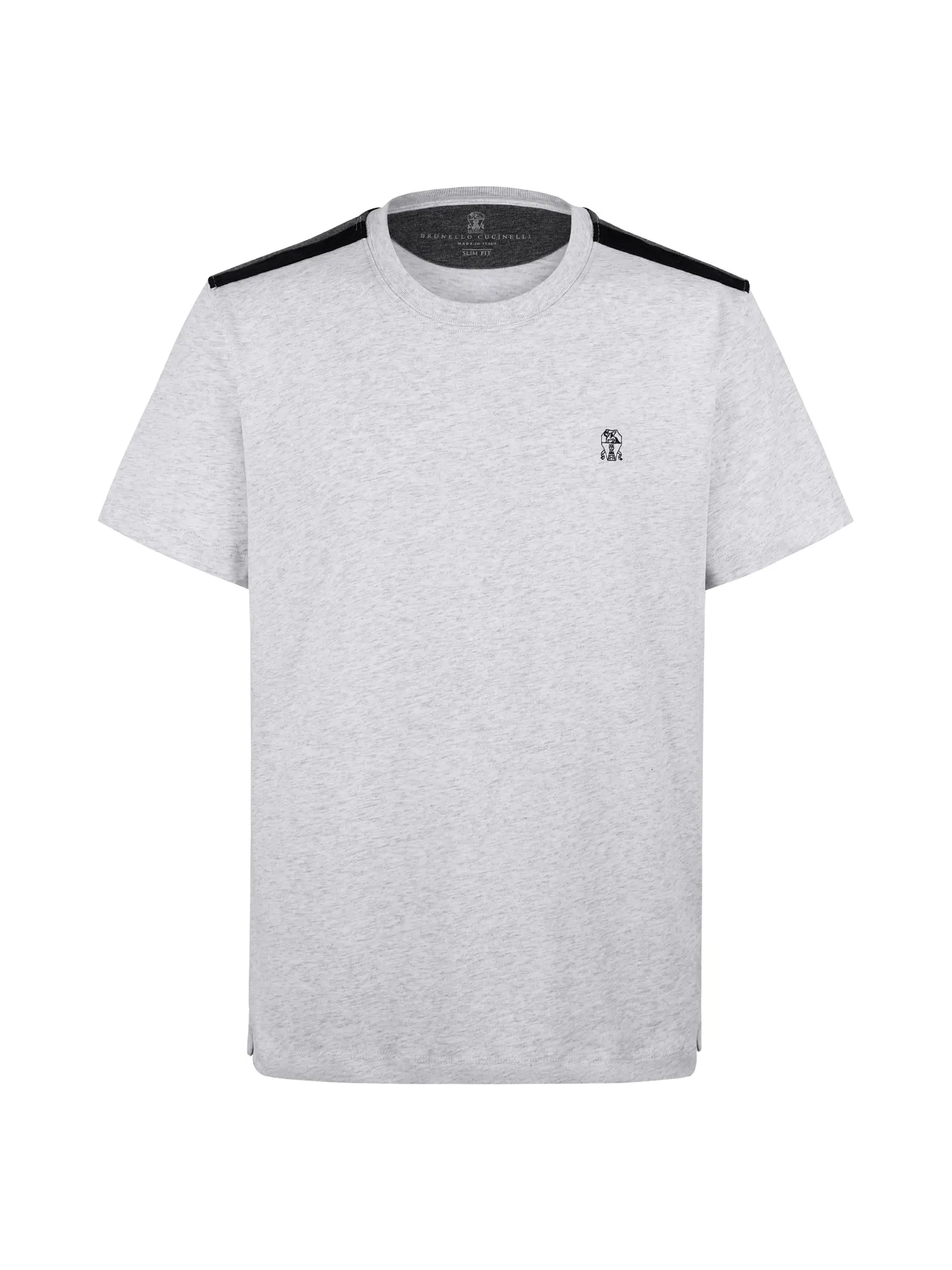 PP 120 Brunello Cucinelli 26SS color-blocked short-sleeved T-shirt ●Authentic purchased and developed ●40 grams of double-ply 100% long-staple cotton ●8-pit corduroy ●32-count double yarn 1*1 rib ●Imported embroidery ●Fabrics enzyme wash ●Customized 1:1 trademark ●Fit version ●Size: S M L XL ●Style number: 26070/8A#00